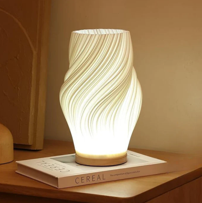 Modern Dimmable Wavecrest Lamp for a Serene Touch