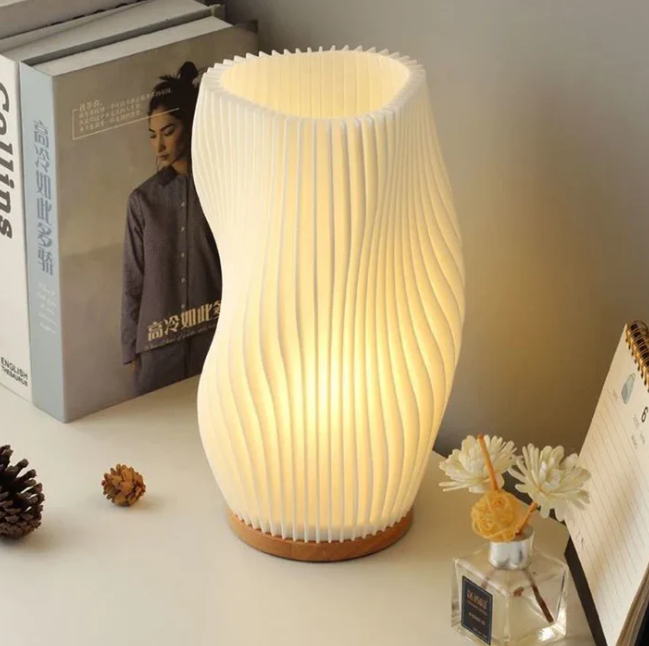 Modern Dimmable Wavecrest Lamp for a Serene Touch