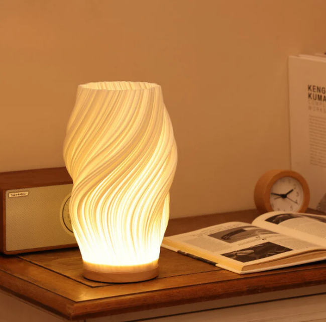 Modern Dimmable Wavecrest Lamp for a Serene Touch